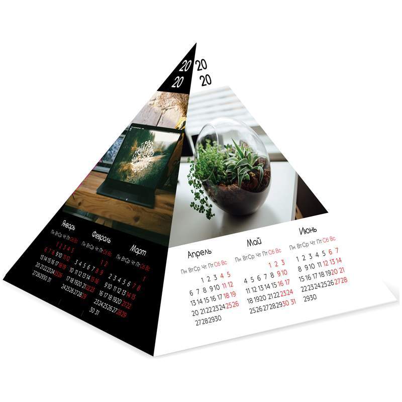 Печать календарей пирамидок на заказ - 2