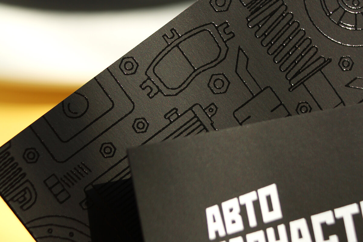 Срочная печать визиток на бумаге touche paper - 3