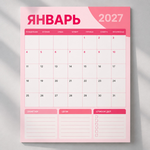 Печать календарей планингов (планеров) на заказ - 3