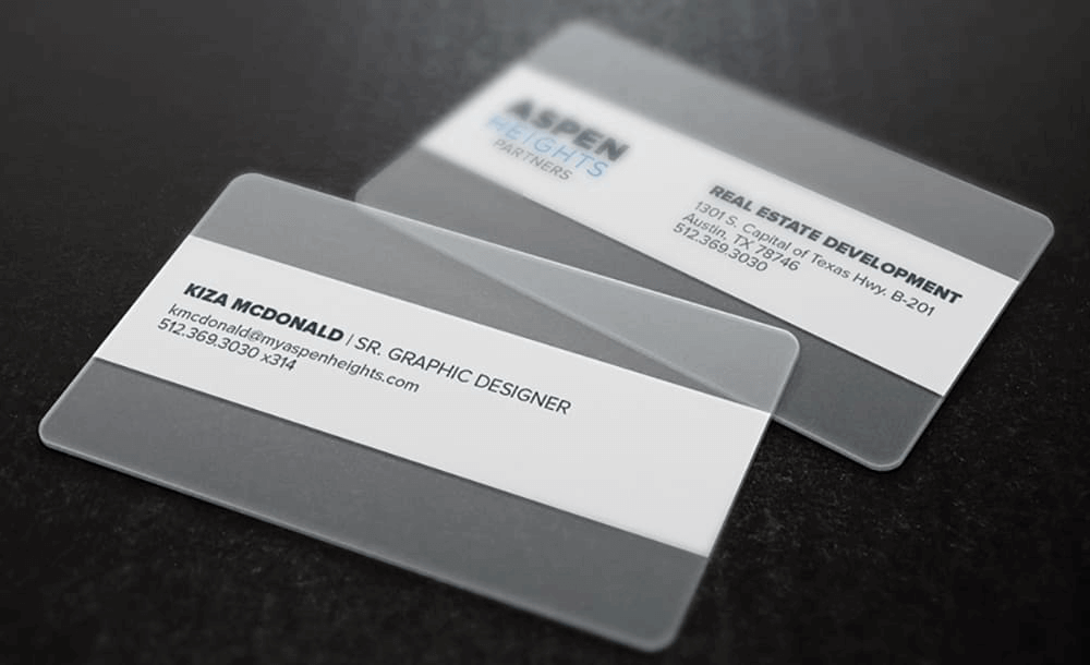 Срочная печать визиток на тонком пластике - 3