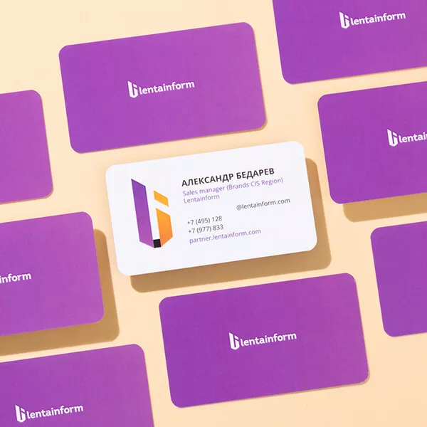 Визитки со скруглением углов