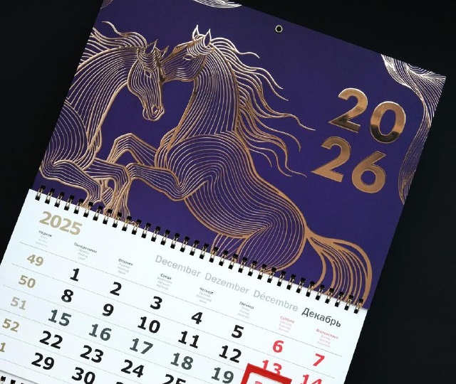 Печать квартальных календарей Макси на заказ - 1