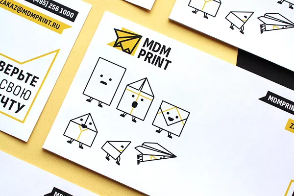 Образец почтовых конвертов. Печать в МДМпринт