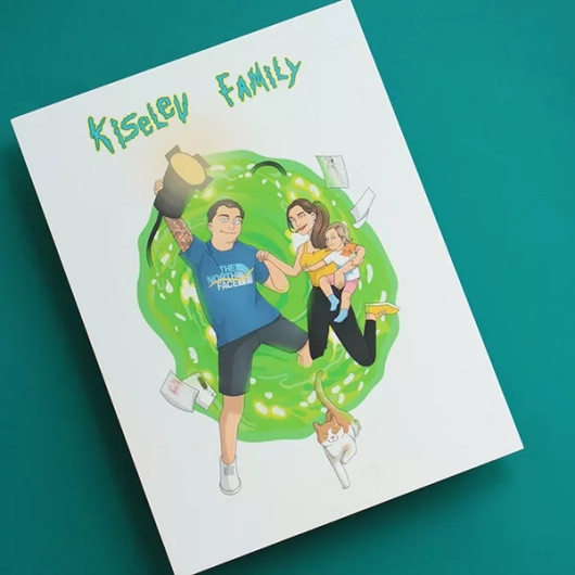 Плакат «kiselev family»