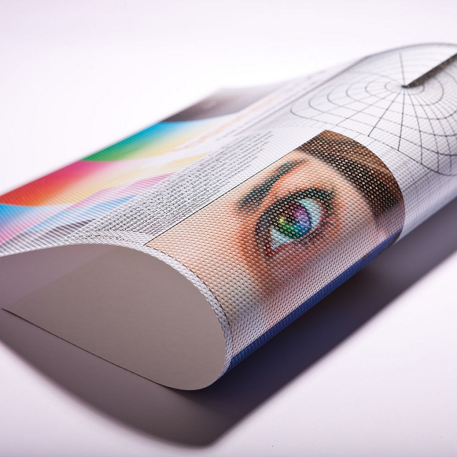 Печать наклеек на перфорированной пленке