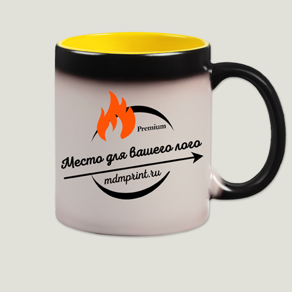 Нанесение логотипа на кружки хамелеоны - 1