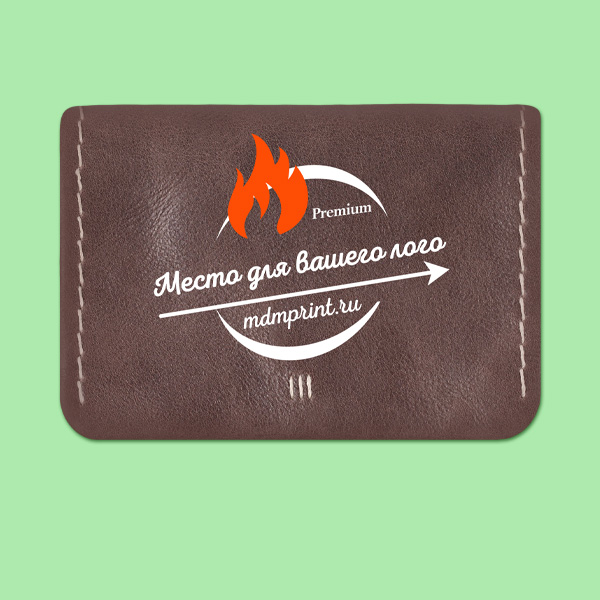 Нанесение логотипа на визитницы - 1