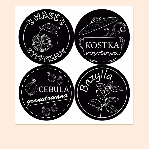 Круглые наклейки