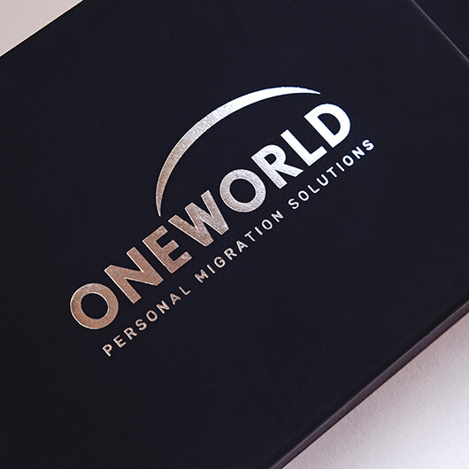 Кашированная коробка для «one world migration»