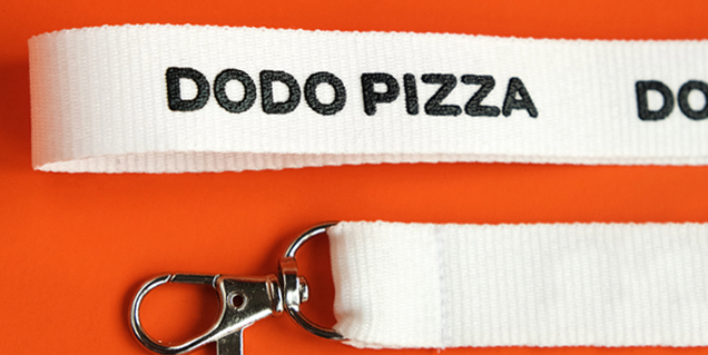 Печать на лентах для бейджей/ланъярдах