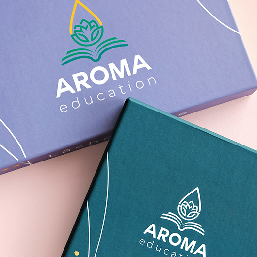 Кашированные коробки для “aroma education”