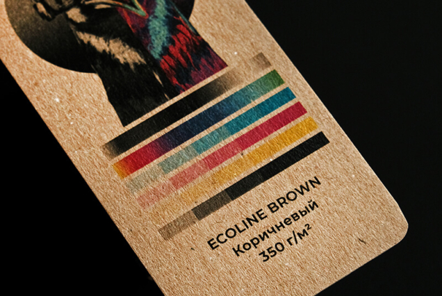 Печать на бумаге ecoline brown (коричневый) 350 г/м<sup>2</sup> - 1