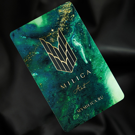 Пластиковые визитки для “milica”